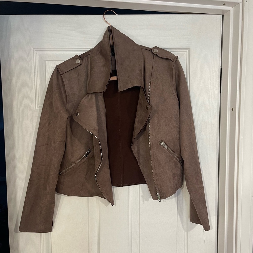 Light Brown Suede Jacket - image 1